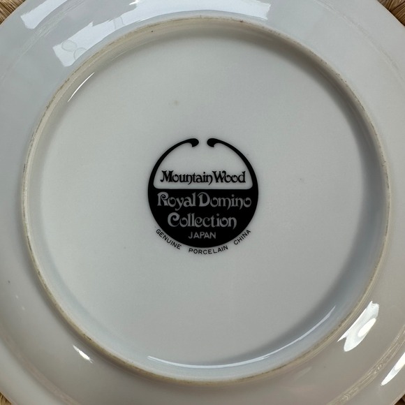 Royal Domino Collection Plate MountainWood‎ Japan Floral Decor - Picture 5 of 5